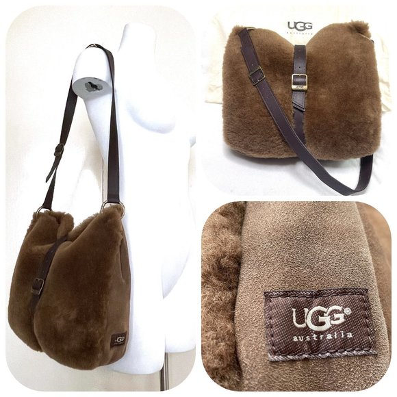 Auc Ugg Australia shearling  hobo/shoulder bag - Picture 1 of 16